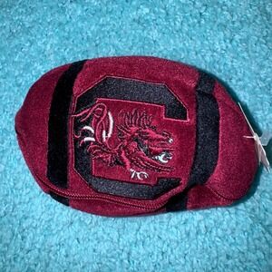 Plushland South Carolina Gamecocks Football Bean Bag Teddy Bear in Case